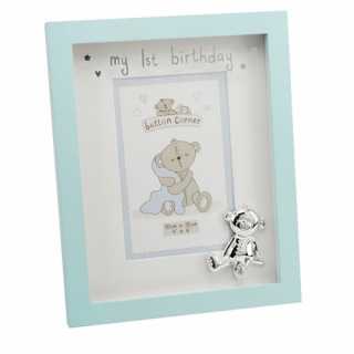 Cadre photo Mon Premier Anniversaire Bleu - Disney