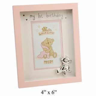 Cadre photo Mon Premier Anniversaire Rose - Disney