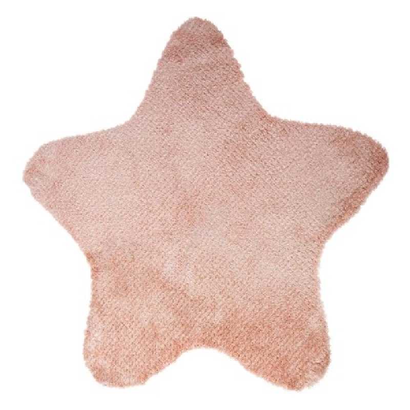 Tapis chambre enfant étoile Rose