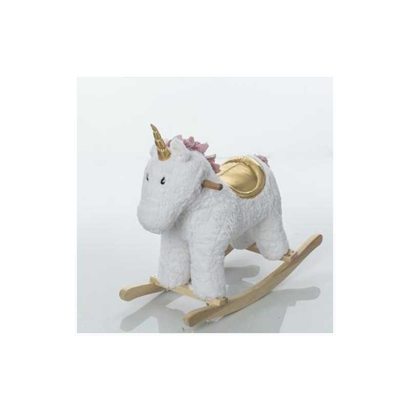 Licorne à bascule en bois Doré BeToys Licorne à bascule en bois Doré BeToys