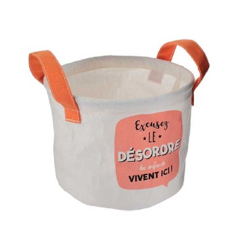 Panier de rangement Rond Orange Panier de rangement Rond Orange
