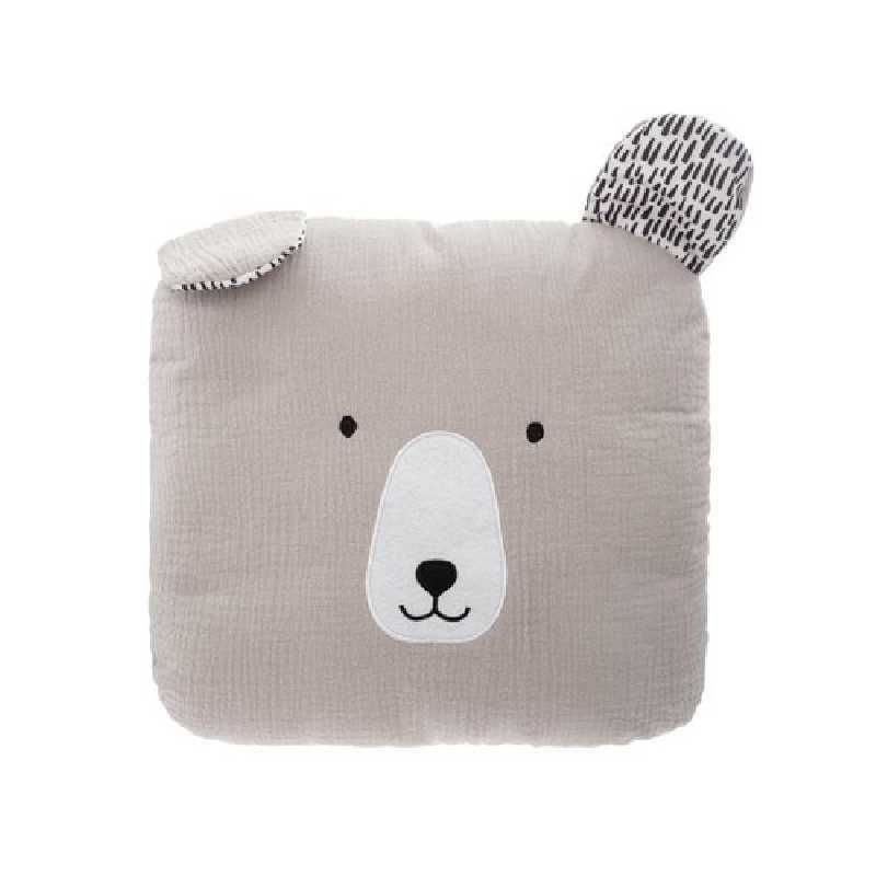 Coussin décoratif enfant ourson Gris Coussin décoratif enfant ourson Gris