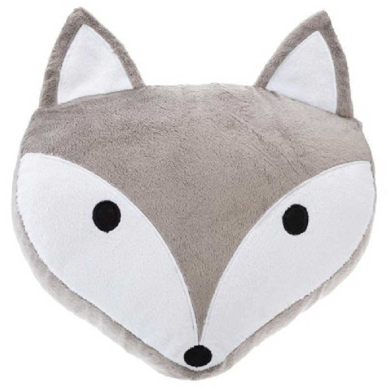 Coussin décoratif enfant tête de renard Coussin décoratif enfant tête de renard