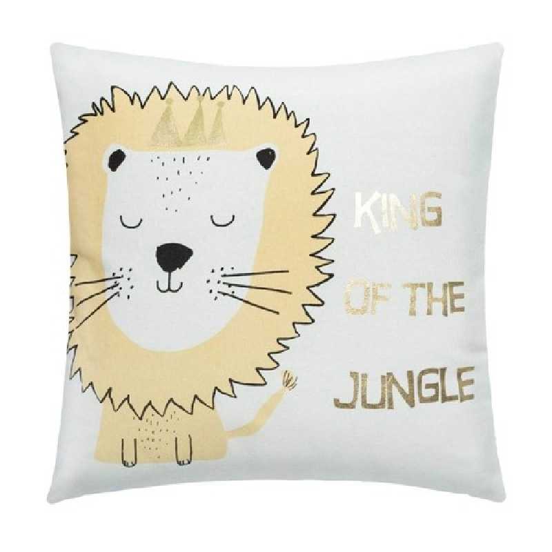 Coussin décoratif enfant lion 40 x 40