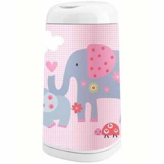 Housse pour poubelle à couches Dress Up Eléphant Vichy - Angelcare