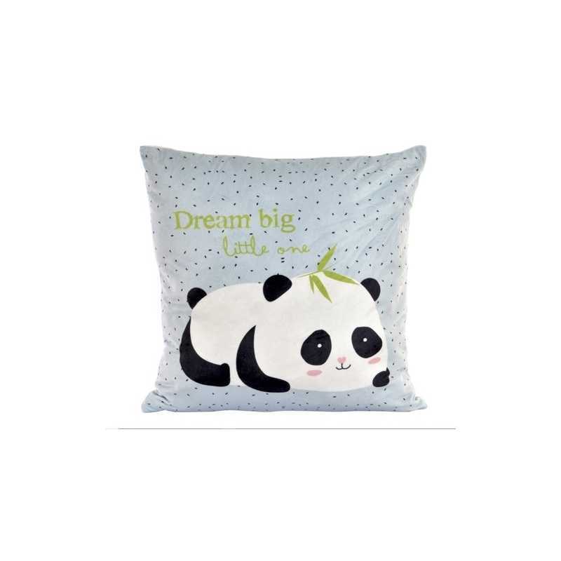 Coussin décoratif enfant Panda Bleu Coussin décoratif enfant Panda Bleu