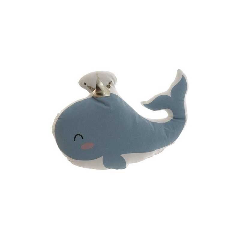 Coussin décoratif enfant Baleine Bleu Coussin décoratif enfant Baleine Bleu
