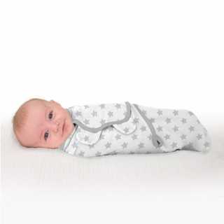 Gigoteuse b0-3 mois Swaddle Me étoile gris - Summer Infant