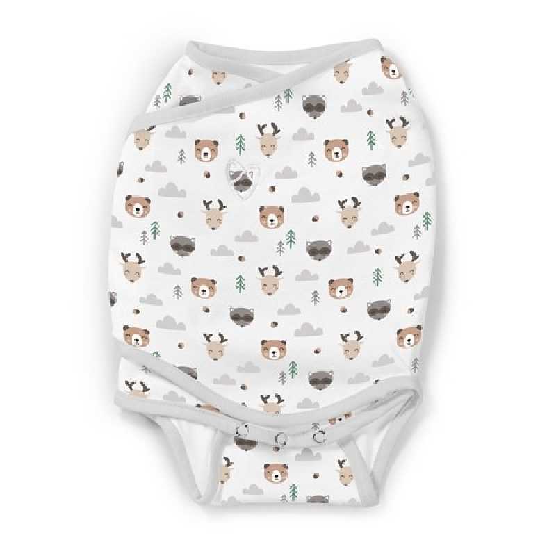 Gigoteuse bébé 0-3 mois Swaddle Me Kicksie Woodland Smiles