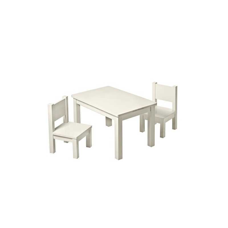 Set Table Hevea Mastic + 2 chaises Hevea Mastic