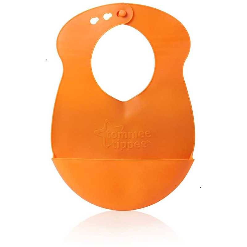 Bavoir Explora à Enrouler Roll & Go - Orange Bavoir Explora à Enrouler Roll & Go - Orange