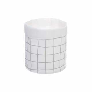 Lot de 2 paniers de rangement en coton Argent