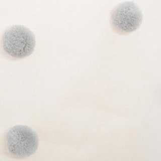 Bac de rangement mini pompons Gris