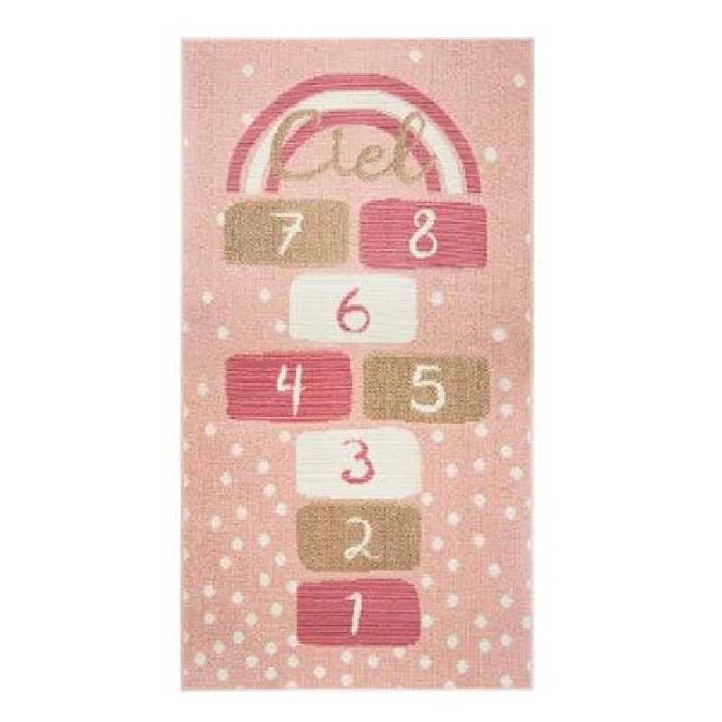 Tapis de chambre Marelle Fille Rose - Atmosphera For Kids