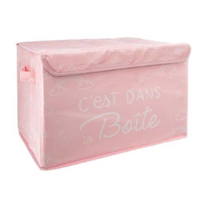 Coffre de rangement pliable Rose 40 x 25 x 25 Coffre de rangement pliable Rose 40 x 25 x 25