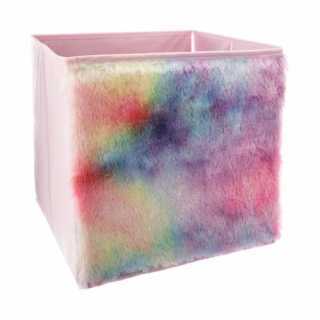 Bac de rangement pliable fourrure Multicolore - Atmosphera For Kids