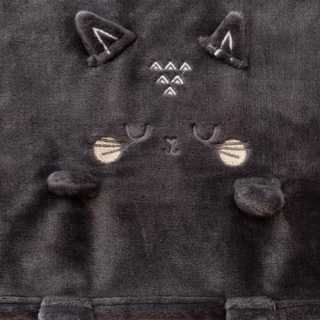 Plaid pour enfant chat Gris 75 x 100