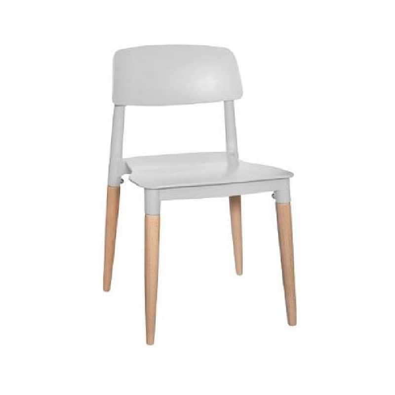 Chaise enfant design polypropylène Gris Chaise enfant design polypropylène Gris