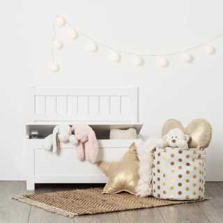 Coffre Banc à jouer 2 en 1 MDF Blanc - Atmosphera For Kids