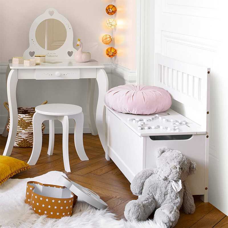 Petit rangement 1 coffre - Blanc Flexa pour chambre enfant - Les Enfants du  Design