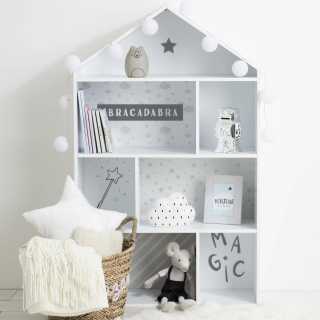 Meuble Maison 7 cases Grise - Atmosphera For Kids