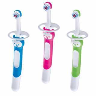 Brosse d'entrainement avec bouclier de sécurité Bleu