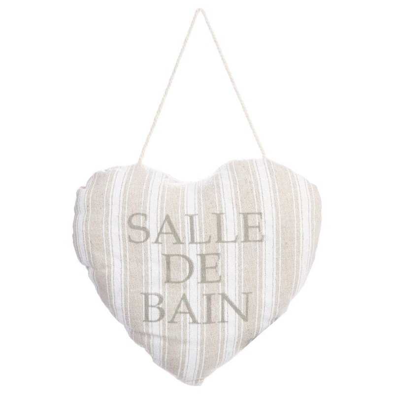 Coussin Porte Coeur Salle de bain rayure Coussin Porte Coeur Salle de bain rayure