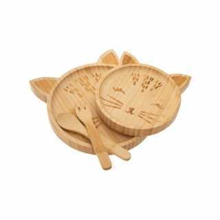 Set de repas en bambou Chat Atmosphera