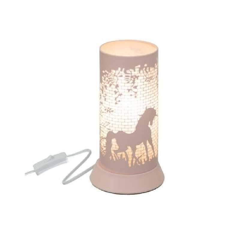 Lampe decorative en metal Rose