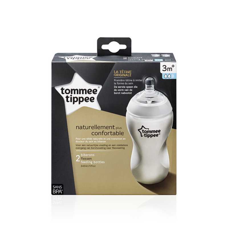 Lot de 2 Biberons 340ml Tommee Tippee Lot de 2 Biberons 340ml Tommee Tippee