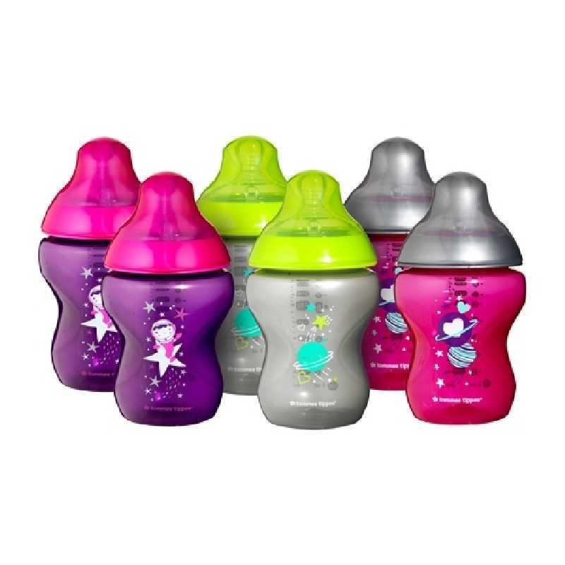 Tommee Tippee Lot de 6 Biberons Closer to Nature - 260 ml