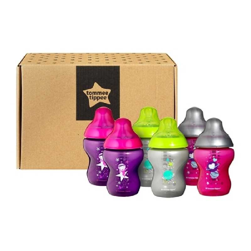 Tommee Tippee Lot de 6 Biberons Closer to Nature - 260 ml