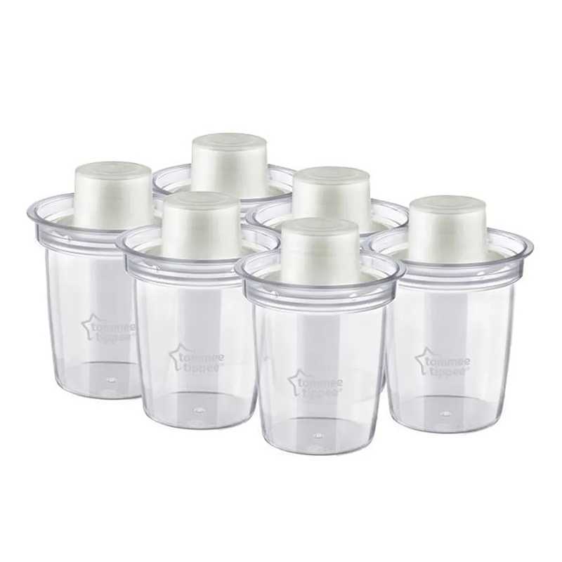Lot de 6 Distributeurs de Lait en Poudre Tommee Tippee Lot de 6 Distributeurs de Lait en Poudre Tommee Tippee