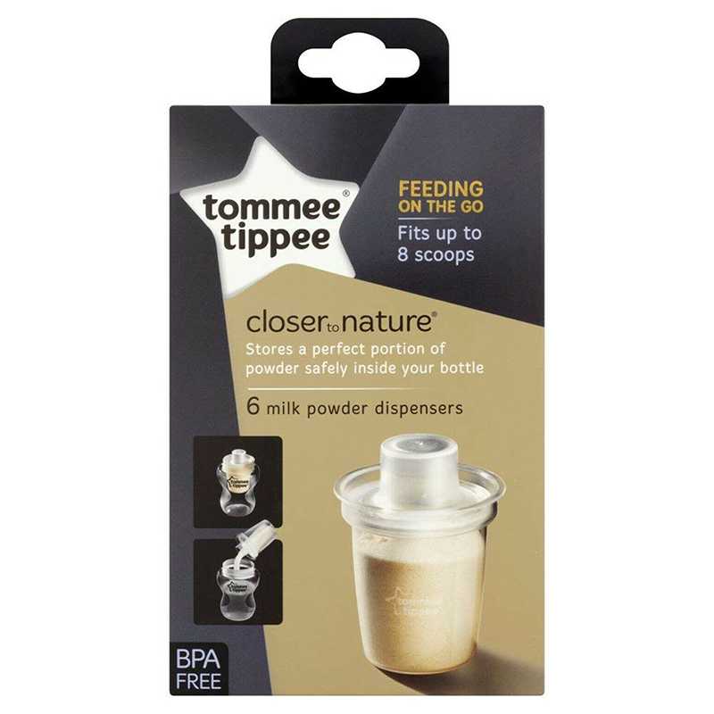 Lot de 6 Distributeurs de Lait en Poudre Tommee Tippee