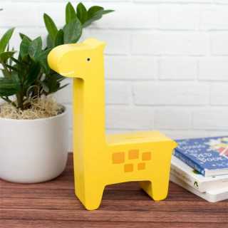 Tirelire en bois Girafe Jaune - Pearhead