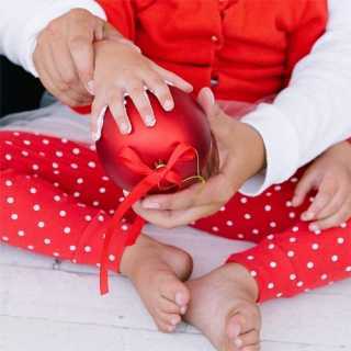 Boule d'Ornement Empreinte Noël - Pearhead