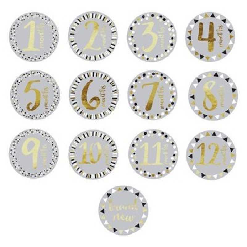 Autocollants de ventre bébé Gris Autocollants de ventre bébé Gris