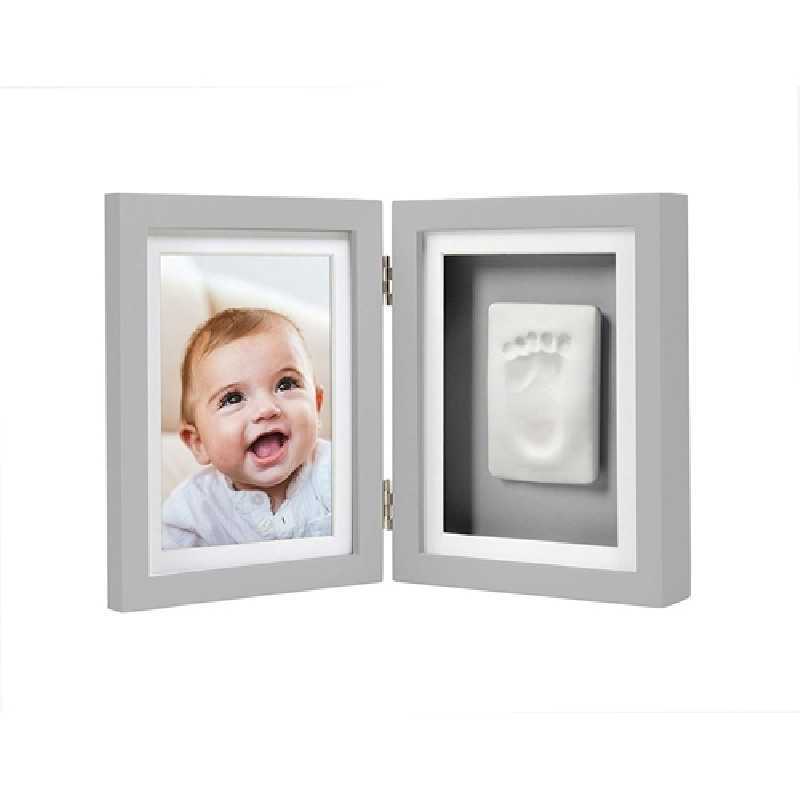 Cadre double empreinte bébé + photo - Empreintes - 10 Doigts