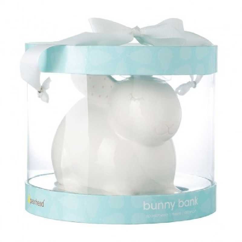 Tirelire bébé ceramique Lapin Blanc Tirelire bébé ceramique Lapin Blanc