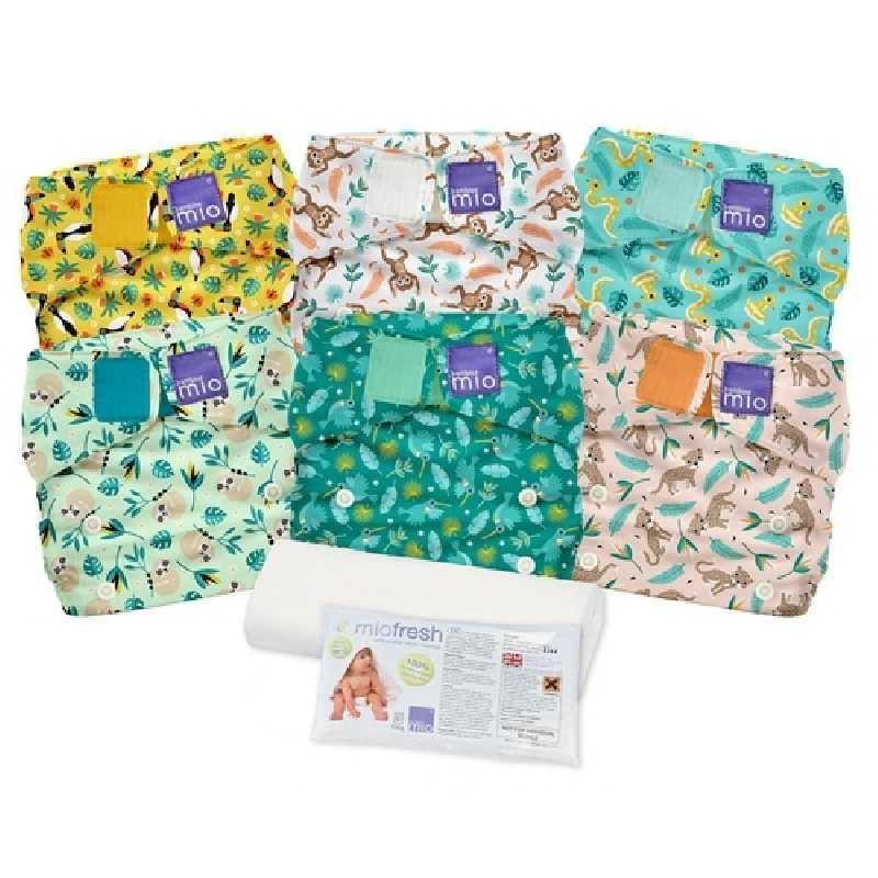 Pack couches intégrales Miosolo Forêt Tropicale Pack couches intégrales Miosolo Forêt Tropicale