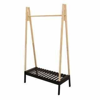 Portant à vêtements en bois Noir - Home Deco kids