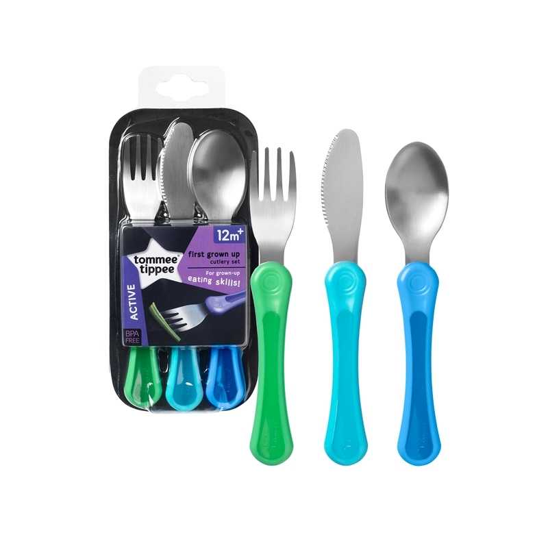 Set de 3 couverts Inox 12m+ Set de 3 couverts Inox 12m+
