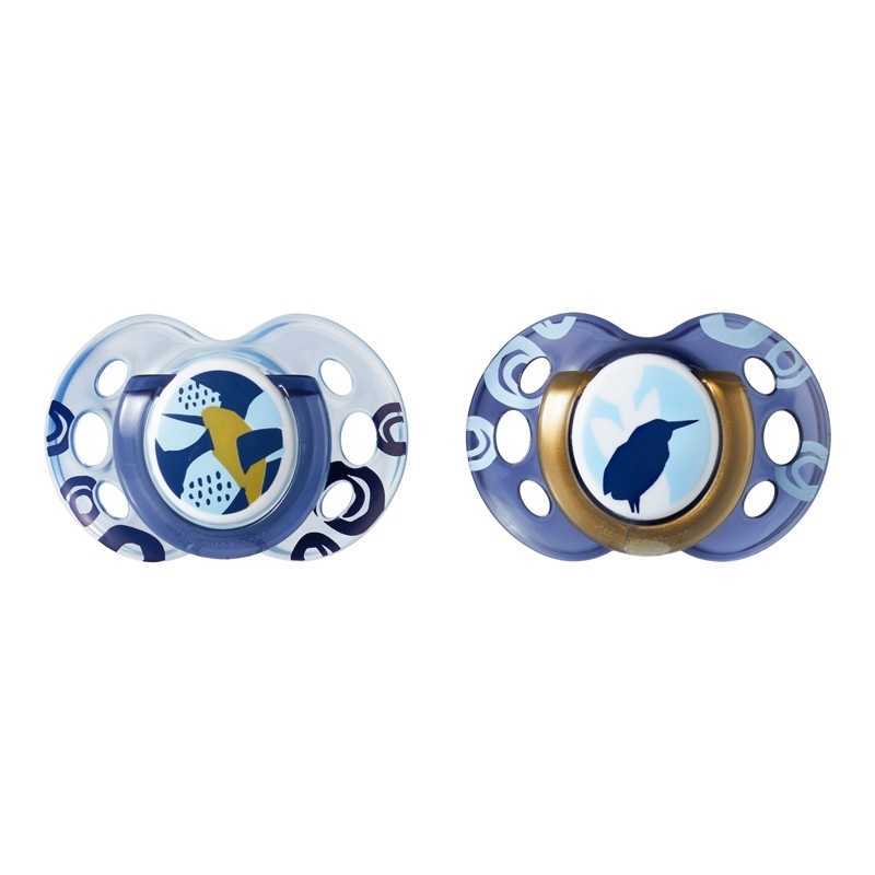 Lot de 2 sucettes Moda Bleu 18-36 mois Lot de 2 sucettes Moda Bleu 18-36 mois
