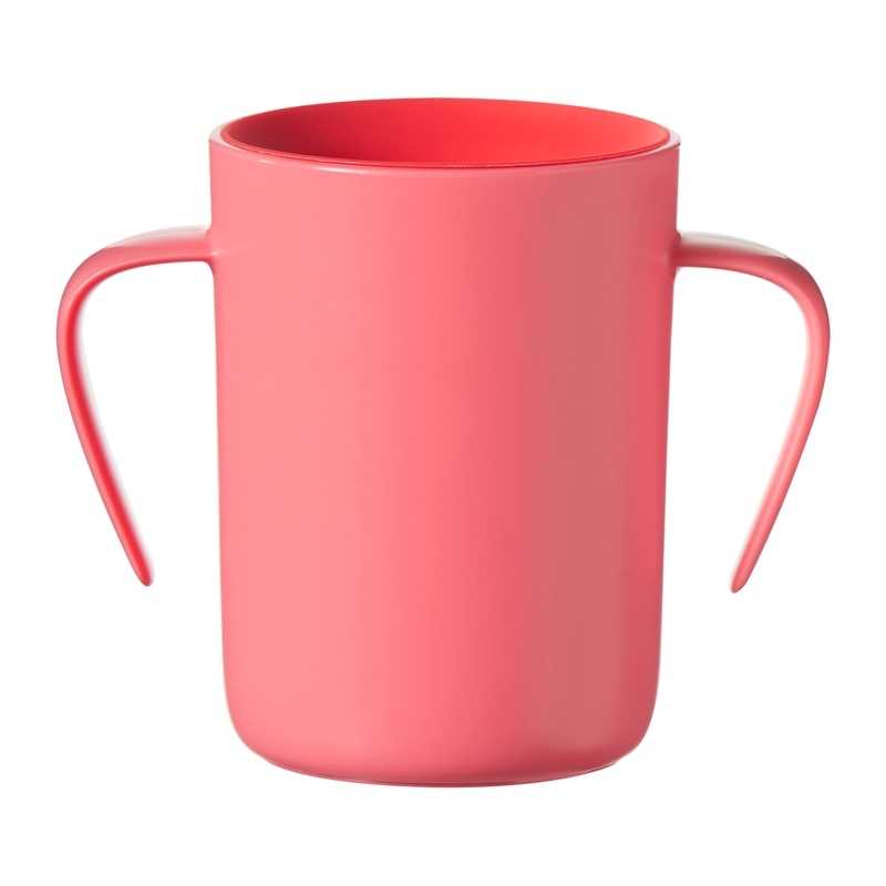 Tasse enfant 360 avec anses 200ml Rose 6m+ Tasse enfant 360 avec anses 200ml Rose 6m+