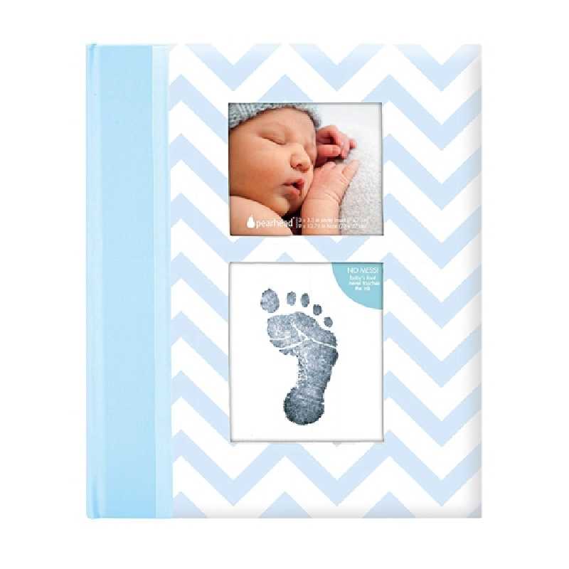 Livre de naissance bébé 2 en 1 Bleu en Anglais Pearhead