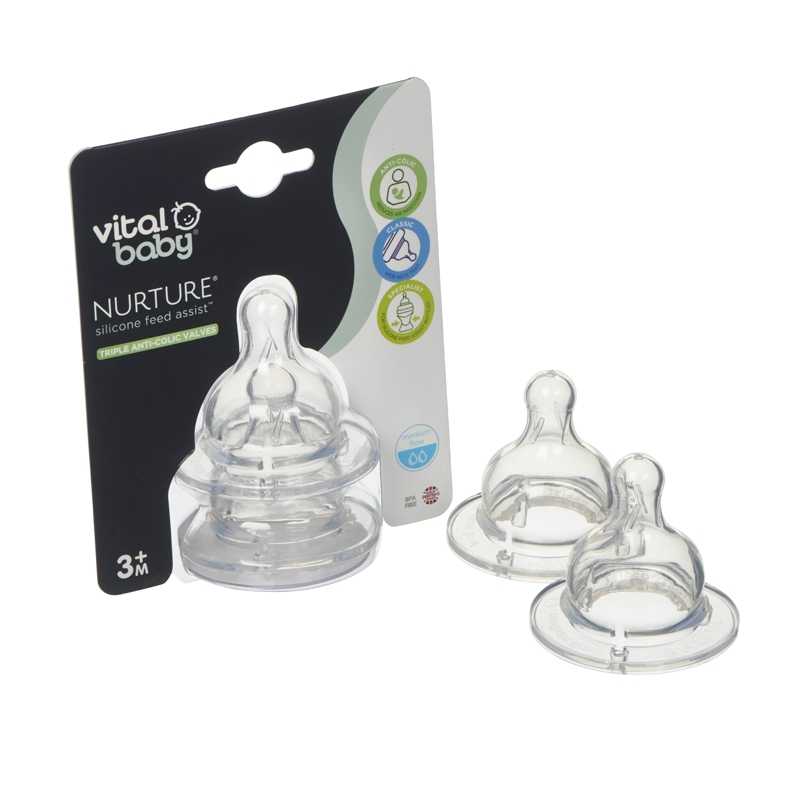 Tommee Tippee 2 Tétines Anti-colique avancé débit moyen 3m+