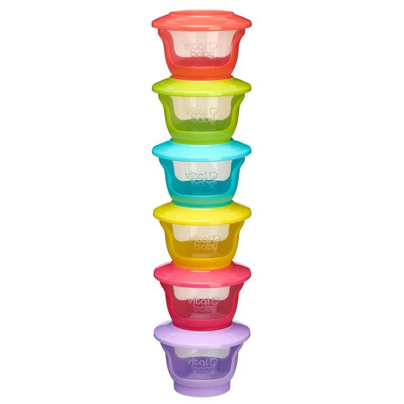 Lot De 6 Pots De Conservation 60ml Vital Baby Lot De 6 Pots De Conservation 60ml Vital Baby