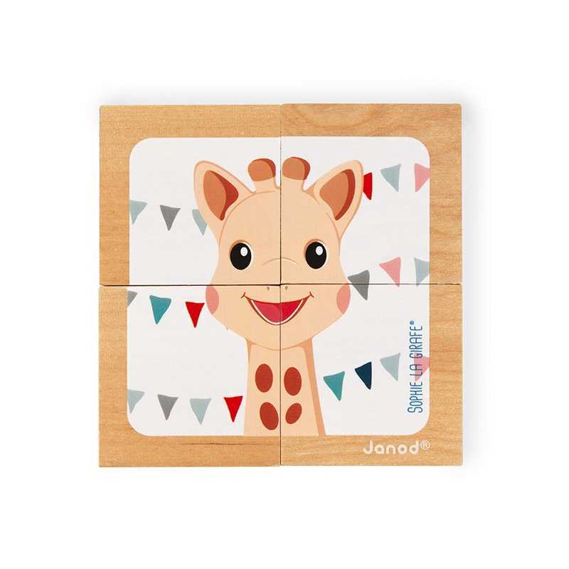 Janod Cubes En Bois Sophie La Girafe