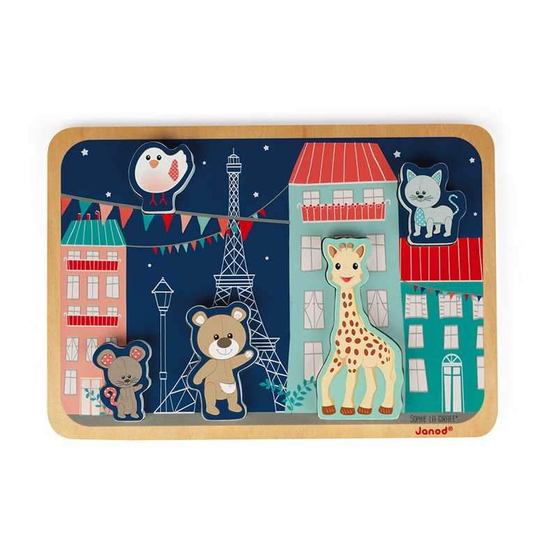 Janod Puzzle en Bois Sophie La Girafe Janod Puzzle en Bois Sophie La Girafe
