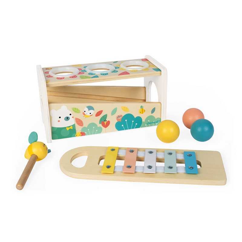 Janod Pure Tap Tap Xylophone en Bois Janod Pure Tap Tap Xylophone en Bois